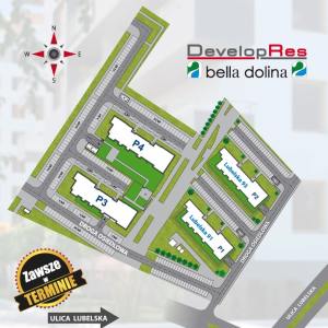 mapka osiedla Bella Dolina